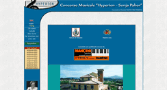 Desktop Screenshot of concorsohyperion.eu